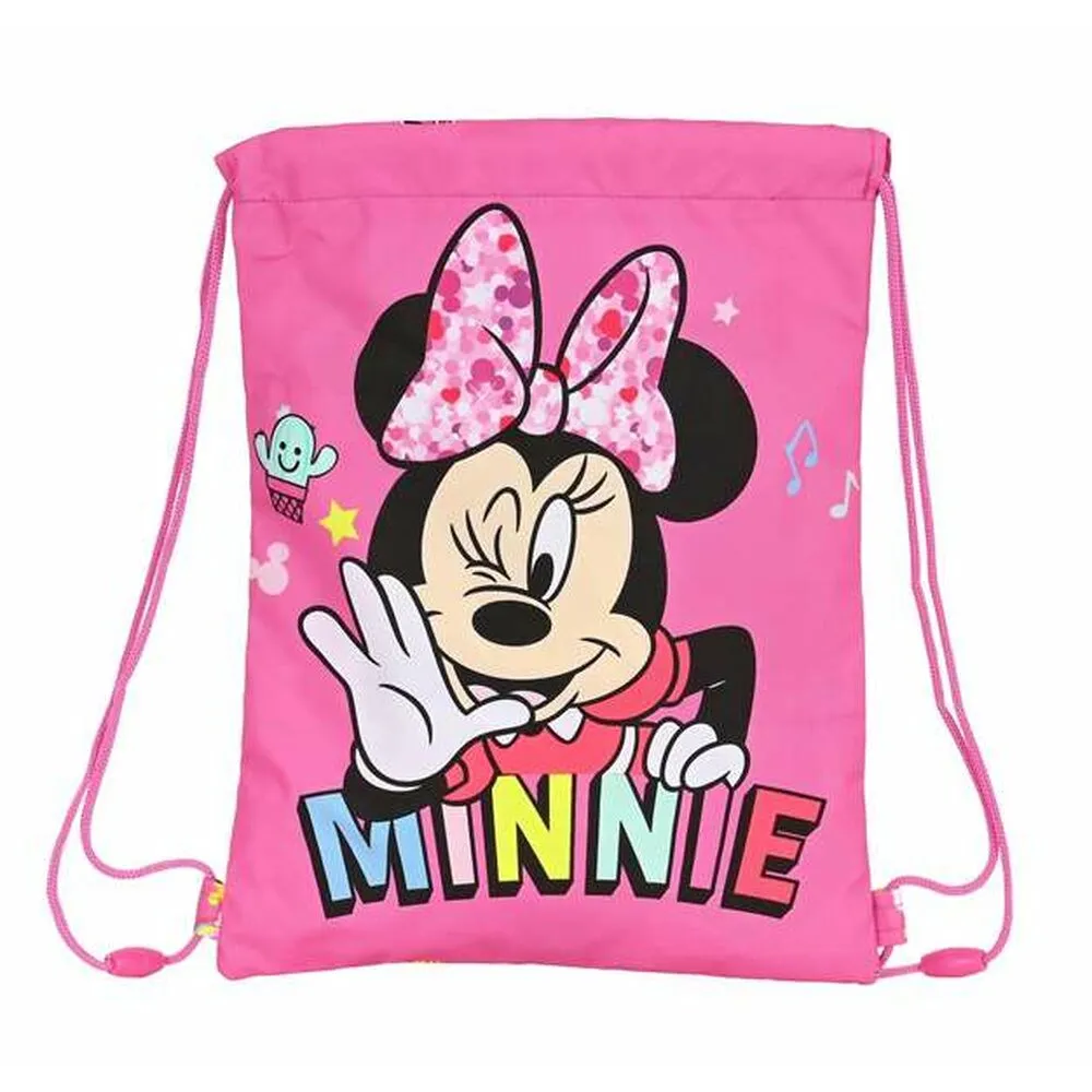 Zainetto con Cordini Minnie Mouse (26 x 34 x 1 cm)