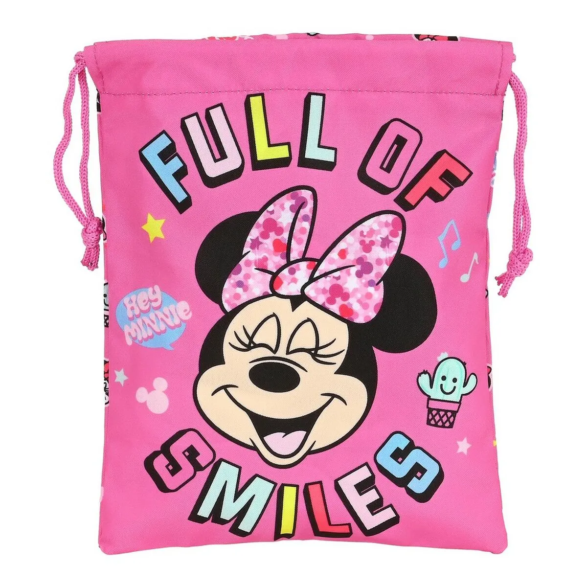 Portamerenda Minnie Mouse Lucky Rosa (20 x 25 x 2 cm)