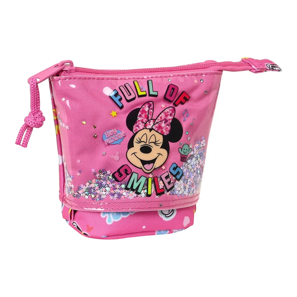 Astuccio Portapenne Minnie Mouse Lucky Rosa (8 x 19 x 6 cm)