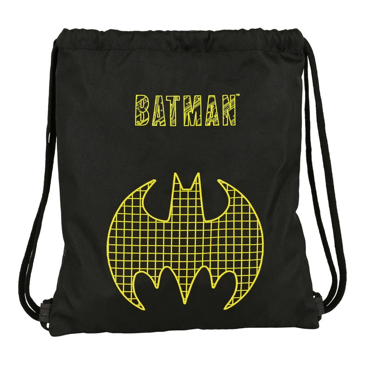 Zaino a Sacca per Bambini Batman Comix Nero Giallo (35 x 40 x 1 cm)