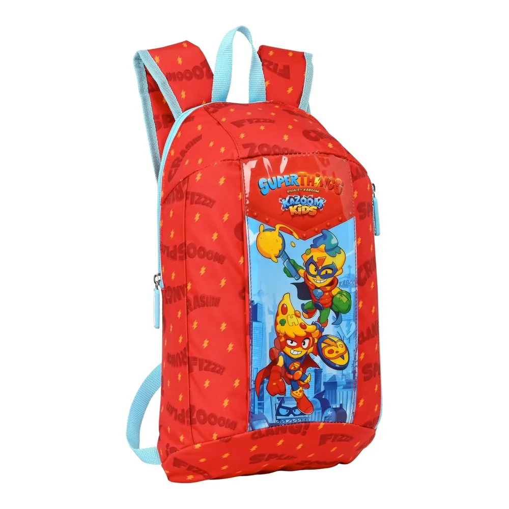 Zaino Casual SuperThings Kazoom kids Rosso Azzurro Chiaro (22 x 39 x 10 cm)