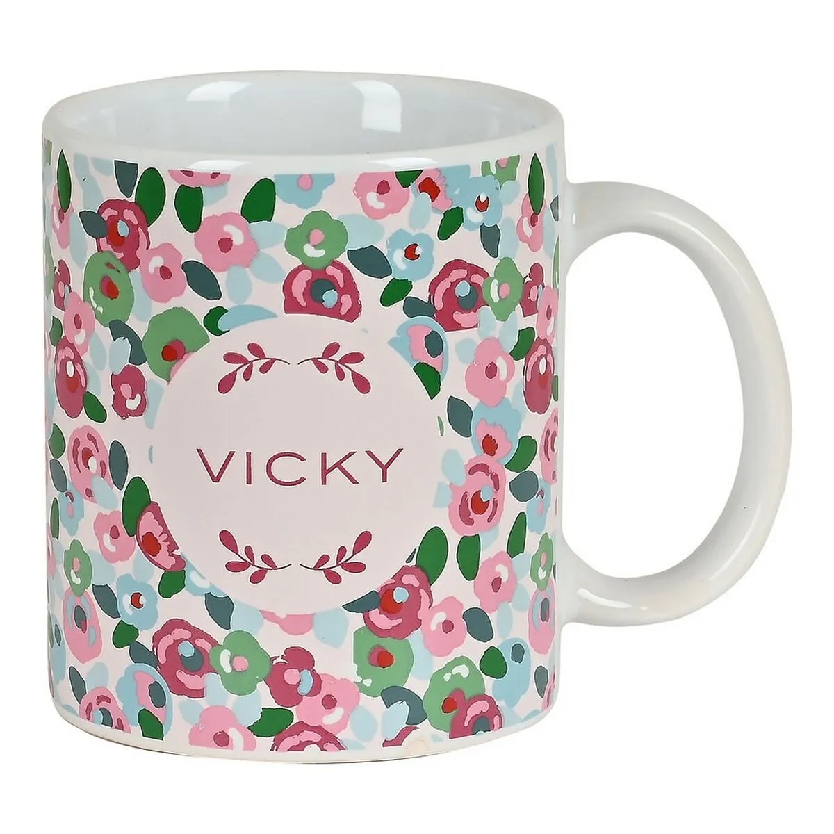 Tazza Mug Vicky Martín Berrocal Rosebloom Ceramica Multicolore (350 ml)