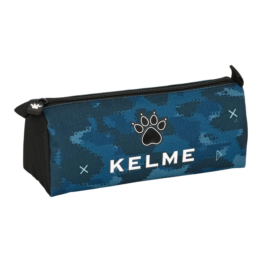 Astuccio Scuola Kelme Break Nero Blu Marino (21 x 8 x 7 cm)