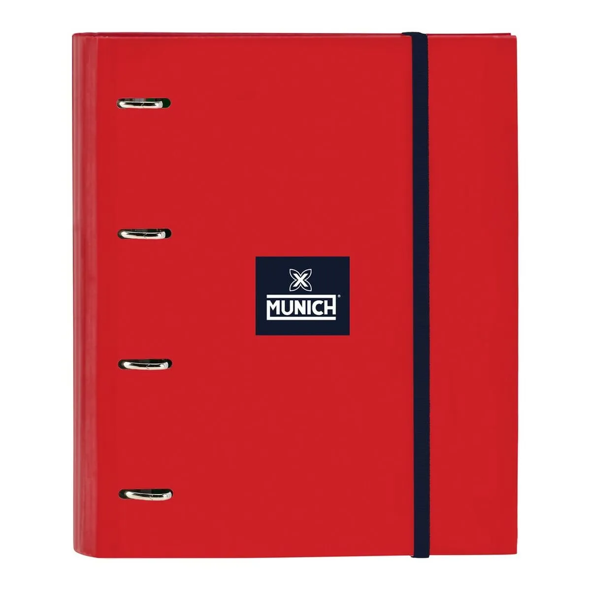 Raccoglitore ad anelli Munich Supra A4 Rosso (27 x 32 x 3.5 cm) (35 mm)