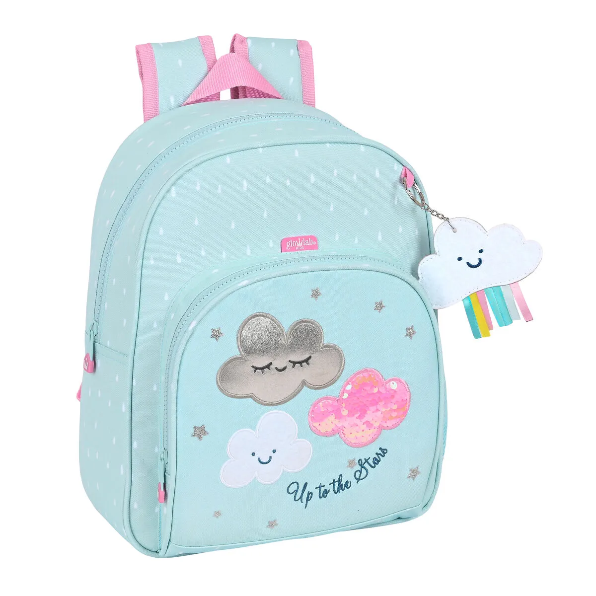 Zaino Scuola Glow Lab Nube Azzurro Chiaro (28 x 34 x 10 cm)