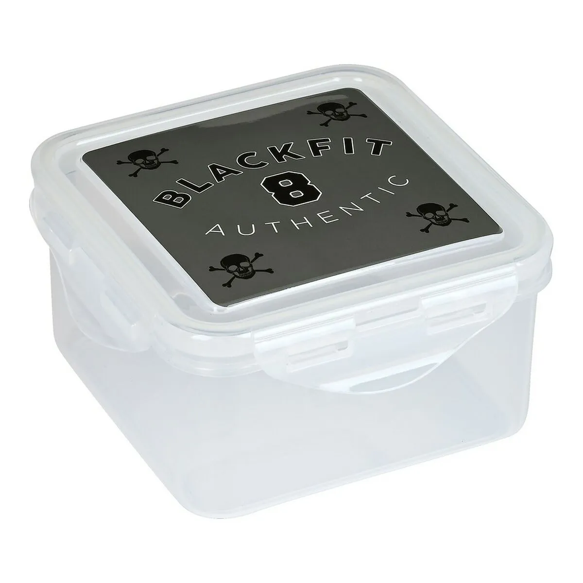 Porta pranzo BlackFit8 Skull Poliuretano Nero Grigio (13 x 7.5 x 13 cm)