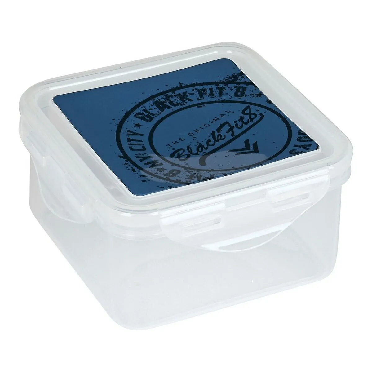 Porta pranzo BlackFit8 Stamp Poliuretano Azzurro (13 x 7.5 x 13 cm)