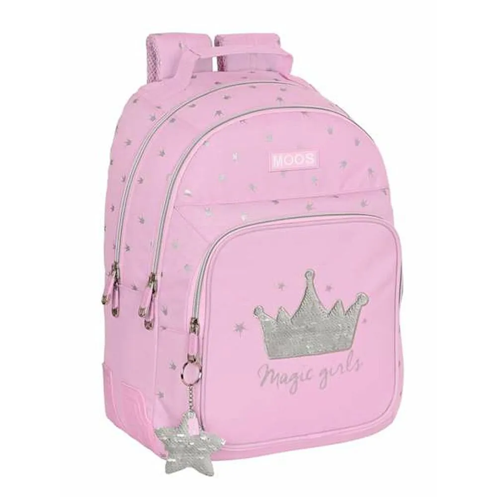 Zaino Scuola Moos Magic girls Rosa 32 x 42 x 15 cm