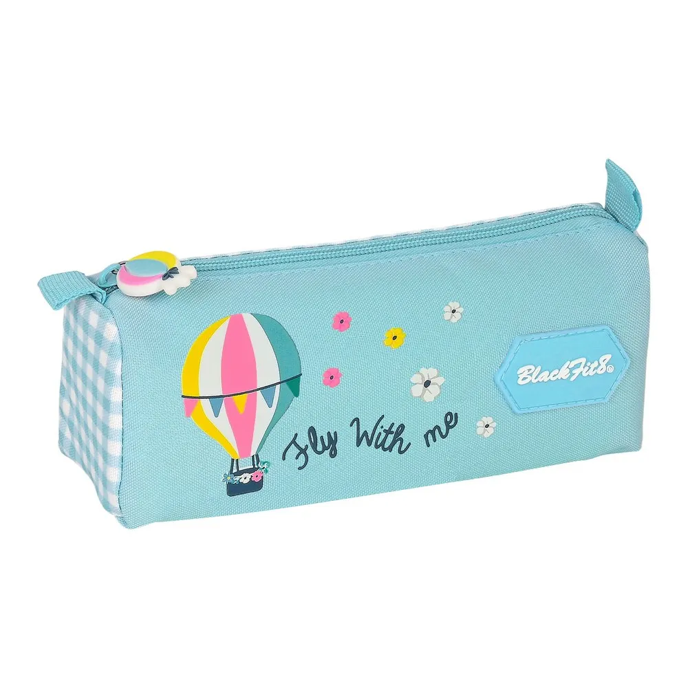 Astuccio Scuola BlackFit8 Fly With Me Bianco Blu cielo (21 x 8 x 7 cm)