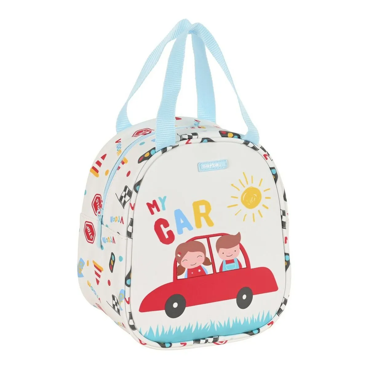 Portamerenda Termico Safta My car Bianco Multicolore (19 x 22 x 14 cm)