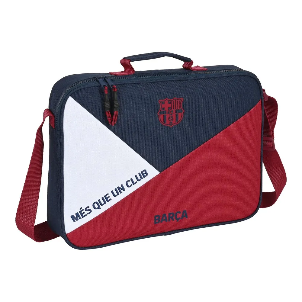 Borsa per la scuola F.C. Barcelona Corporativa Azzurro Rosso Granato (38 x 28 x 6 cm)