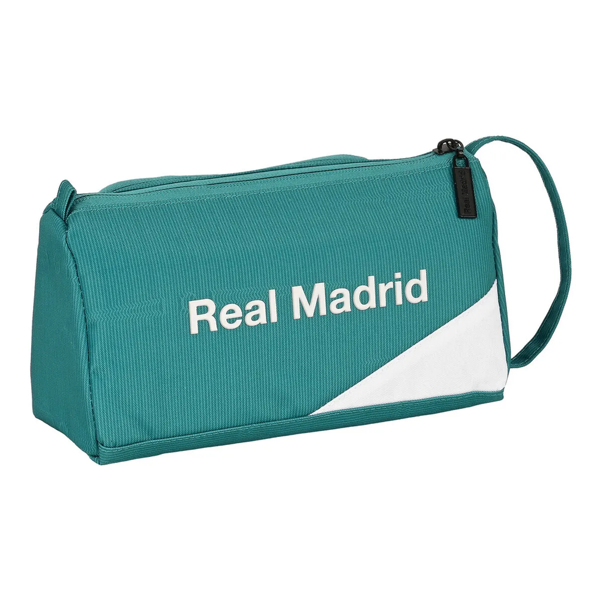 Astuccio Scuola Real Madrid C.F. Bianco Verde Turchese 20 x 11 x 8.5 cm