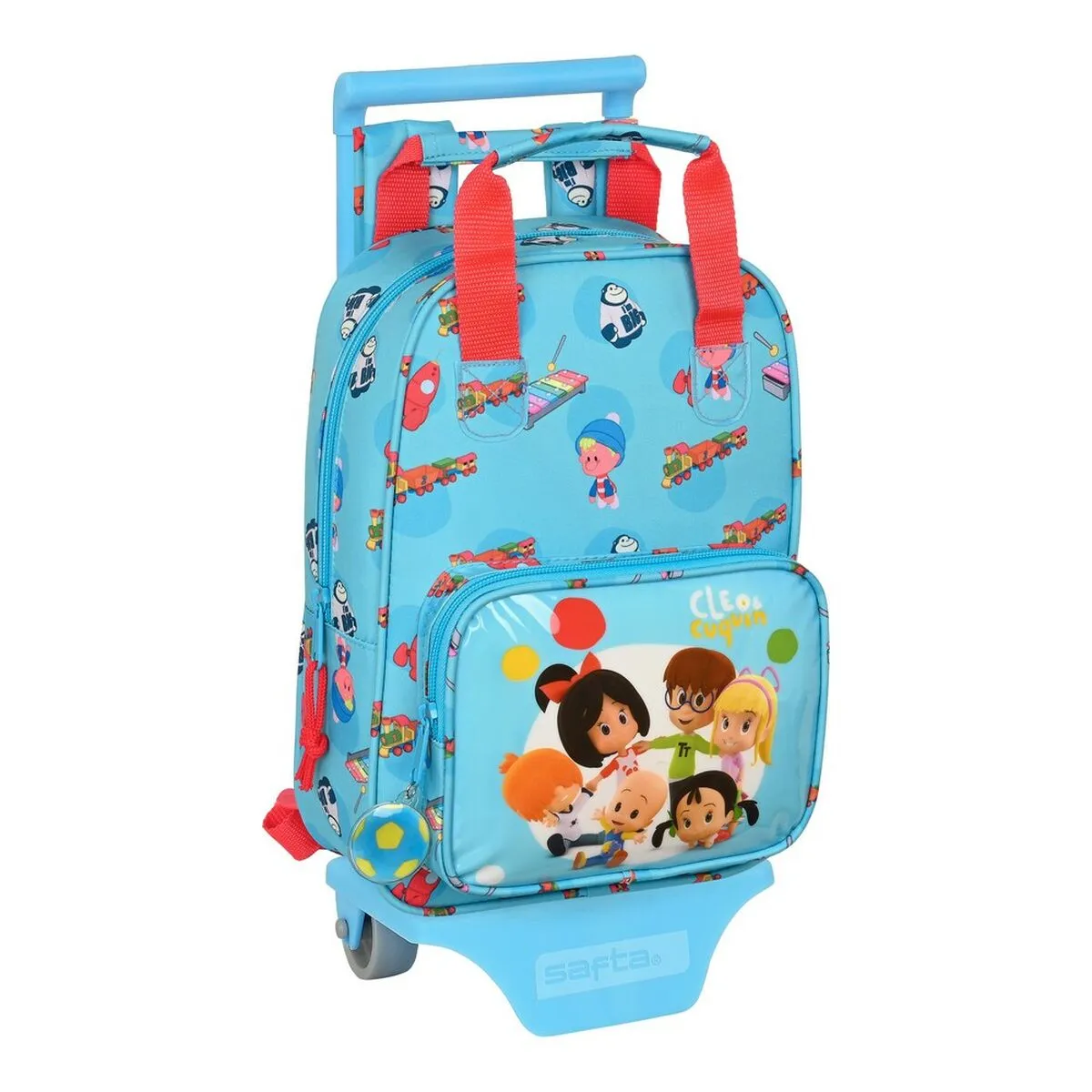 Trolley per la Scuola Cleo & Cuquin Good Night Azzurro (20 x 28 x 8 cm)