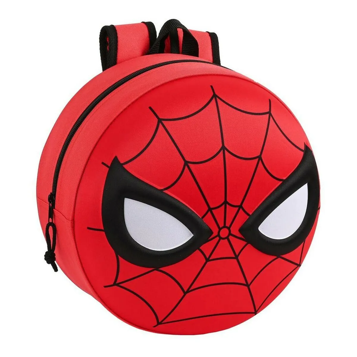 Zaino per Bambini 3D Spiderman 642267358 Nero Rosso 31 x 31 x 10 cm