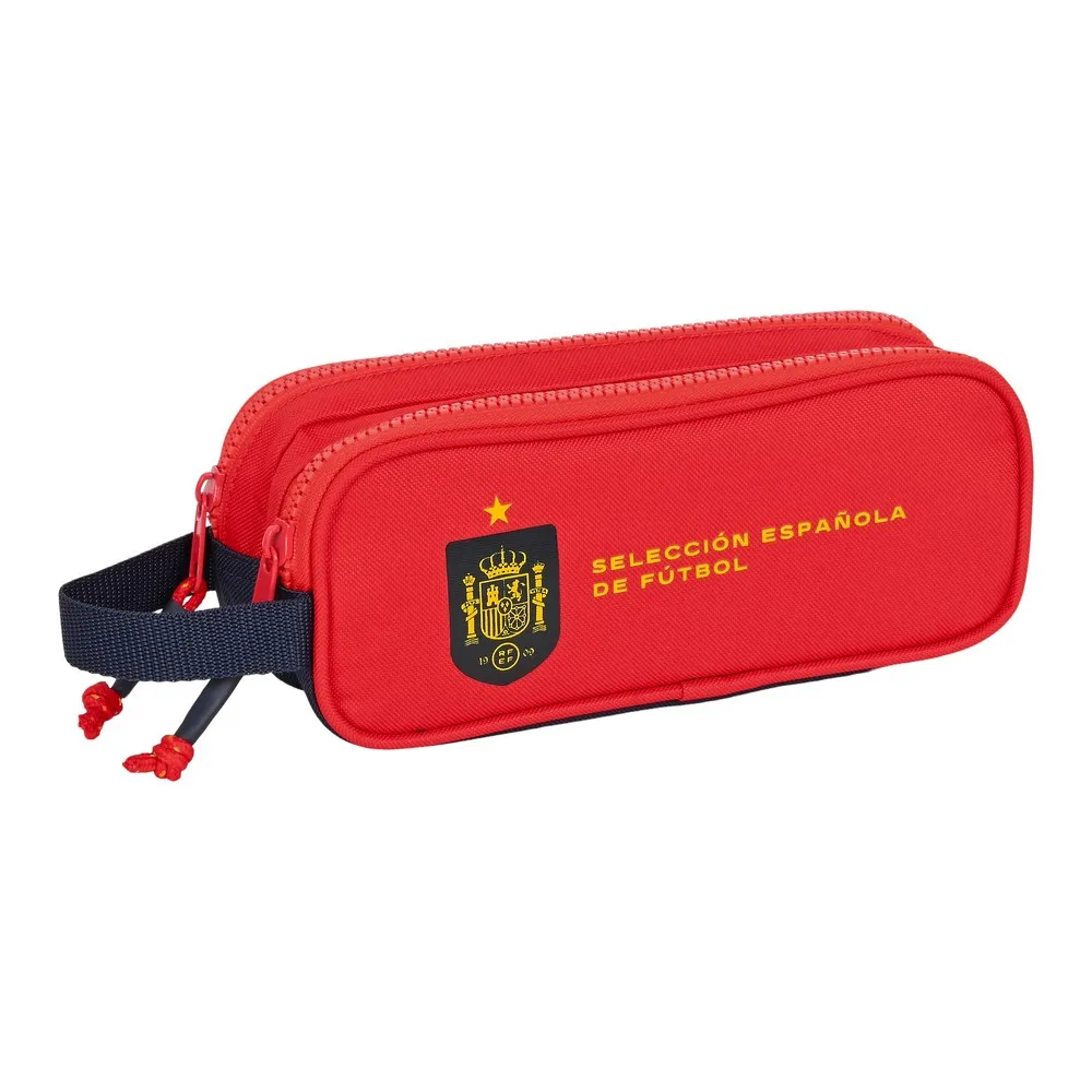 Astuccio Scuola RFEF Rosso Azzurro (21 x 8 x 6 cm)