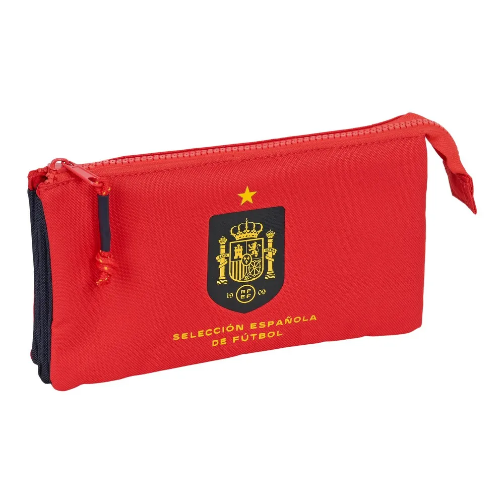 Astuccio Scuola RFEF Rosso Azzurro (22 x 12 x 3 cm)