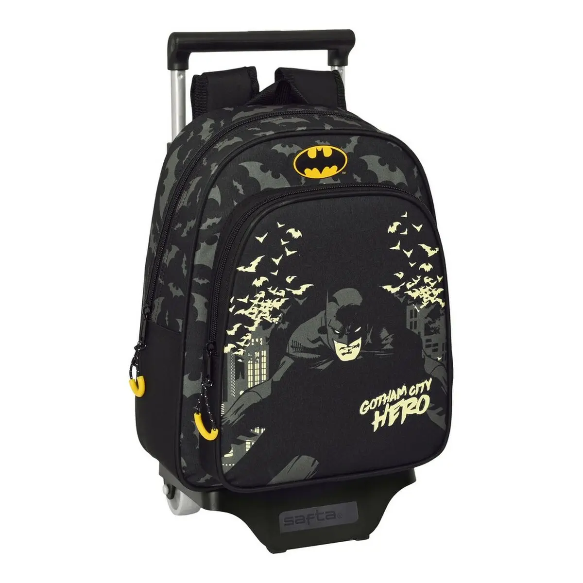 Trolley per la Scuola Batman Hero Nero 27 x 33 x 10 cm