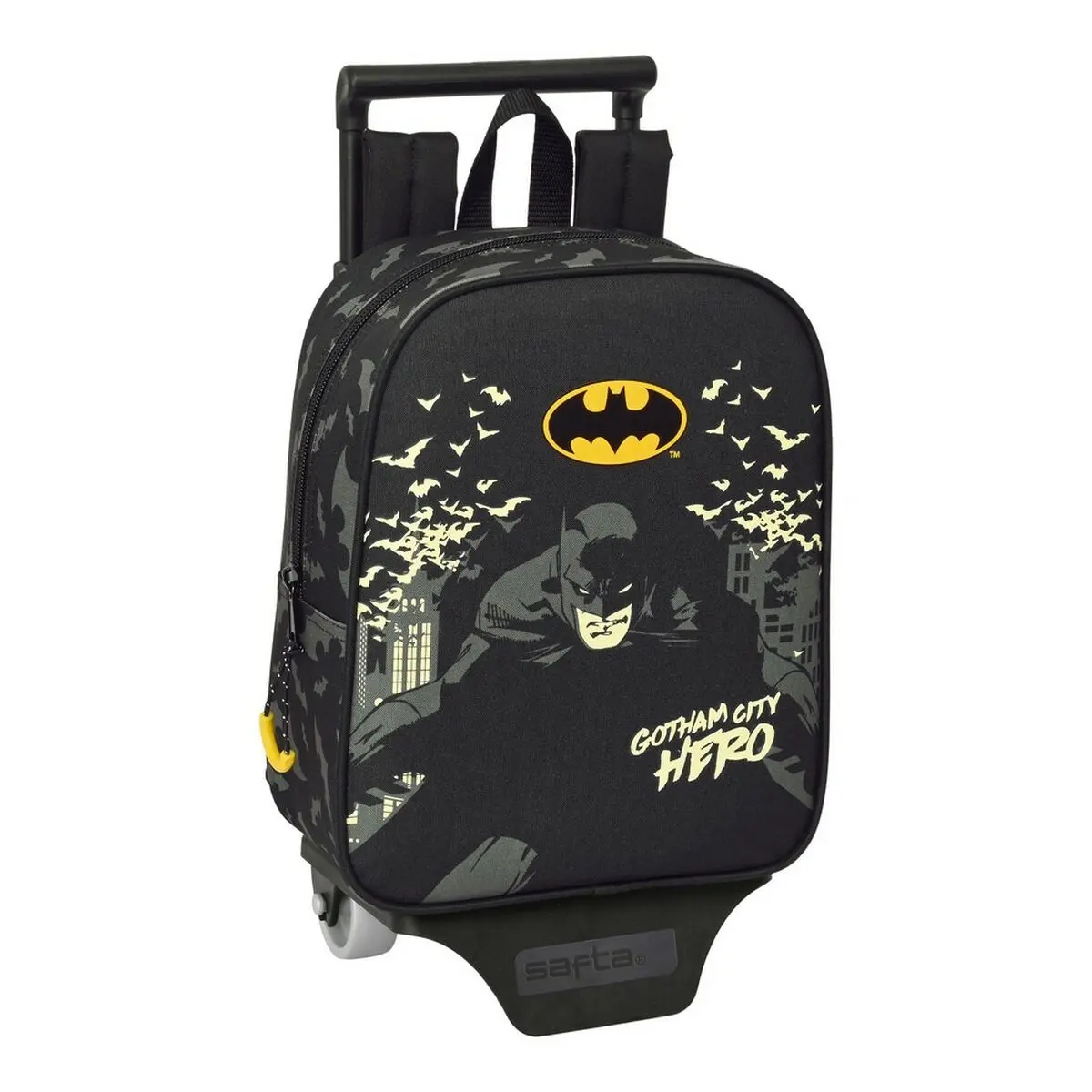 Trolley per la Scuola Batman Hero Nero (22 x 28 x 10 cm)