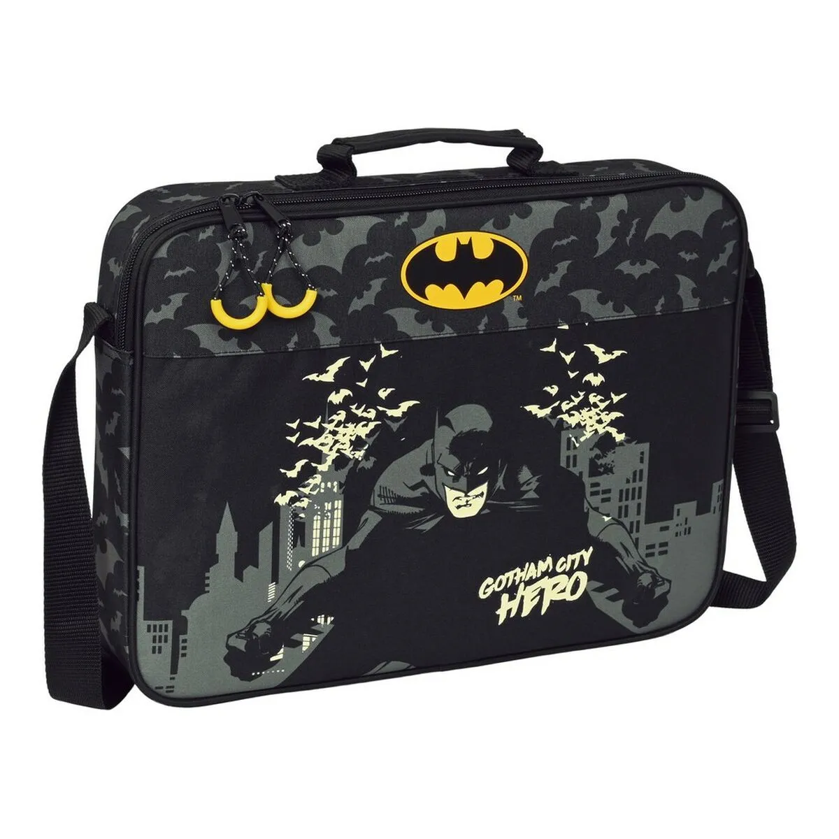 Borsa per la scuola Batman Hero Nero (38 x 28 x 6 cm)