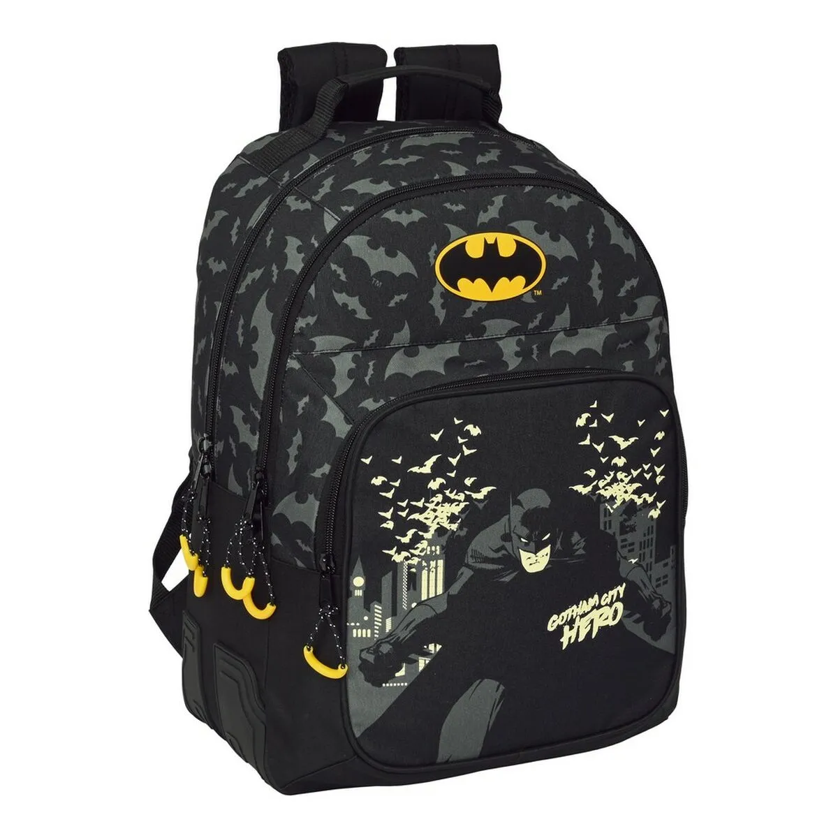 Zaino Scuola Batman Hero Nero (32 x 42 x 15 cm)