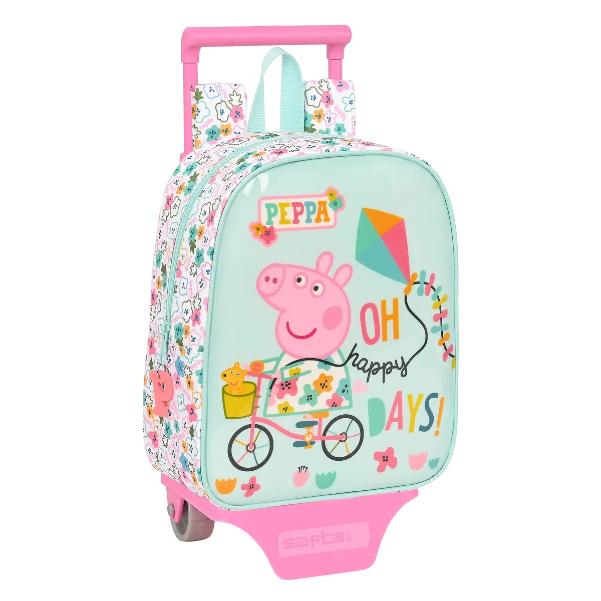 Trolley per la Scuola Peppa Pig Cosy corner Azzurro Chiaro (22 x 28 x 10 cm)