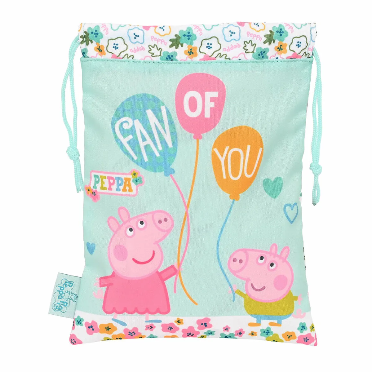 Portamerenda Peppa Pig Cosy corner Sacco Azzurro Chiaro (20 x 25 cm)