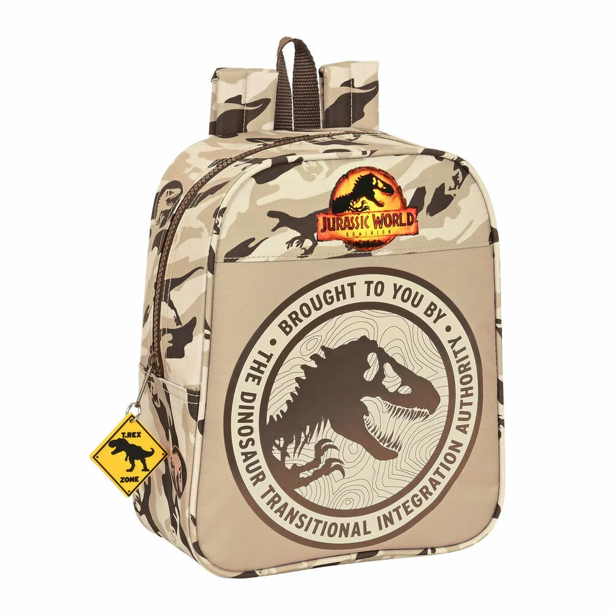 Zaino Scuola Jurassic World Dominion Marrone (22 x 27 x 10 cm)