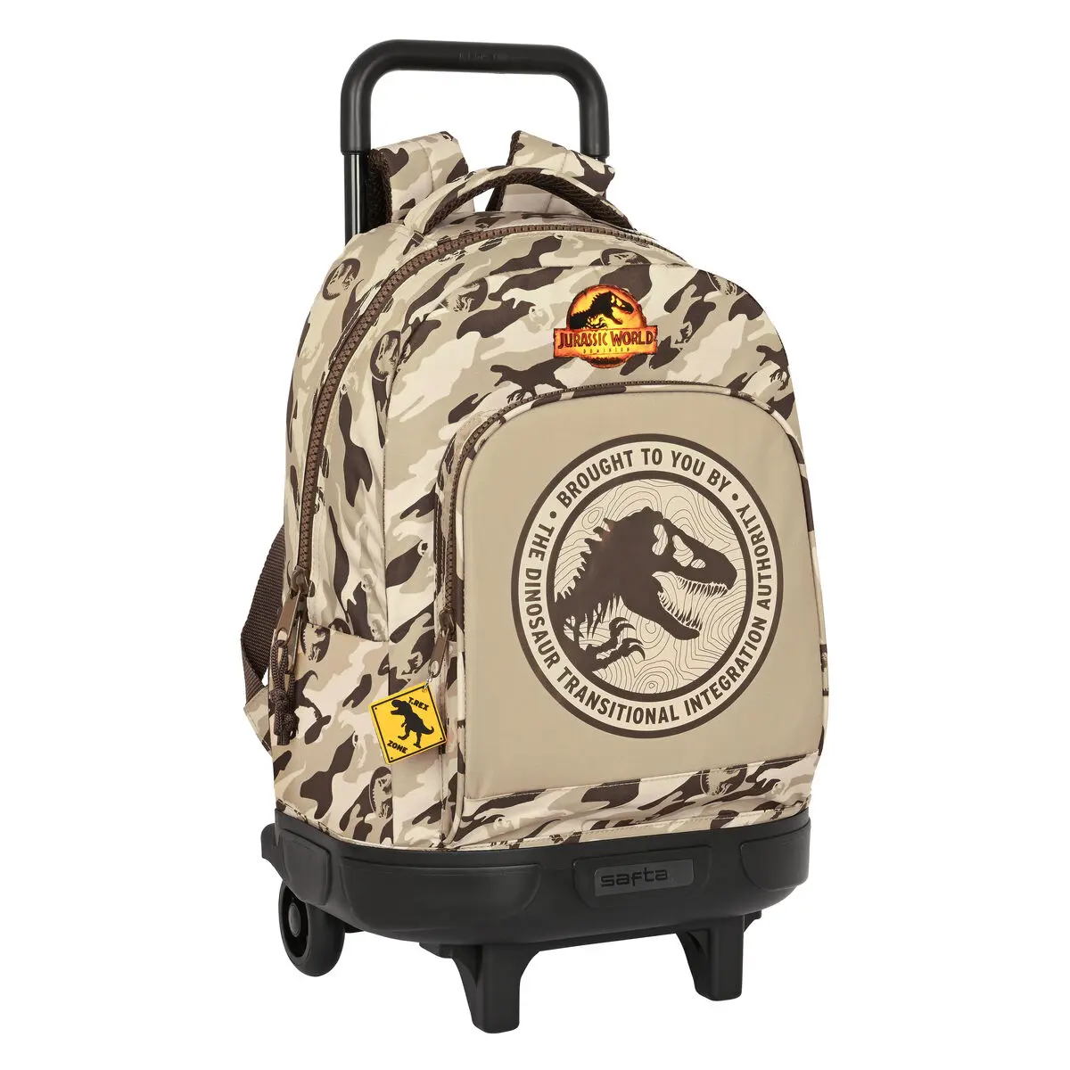 Trolley per la Scuola Jurassic World Dominion Marrone 33 X 45 X 22 cm