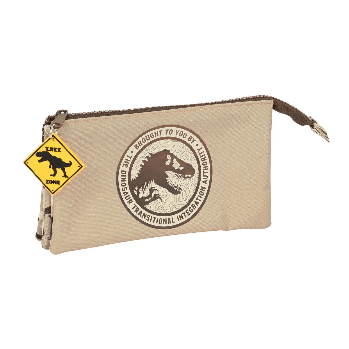 Astuccio Scuola Jurassic World Dominion Marrone (22 x 12 x 3 cm)