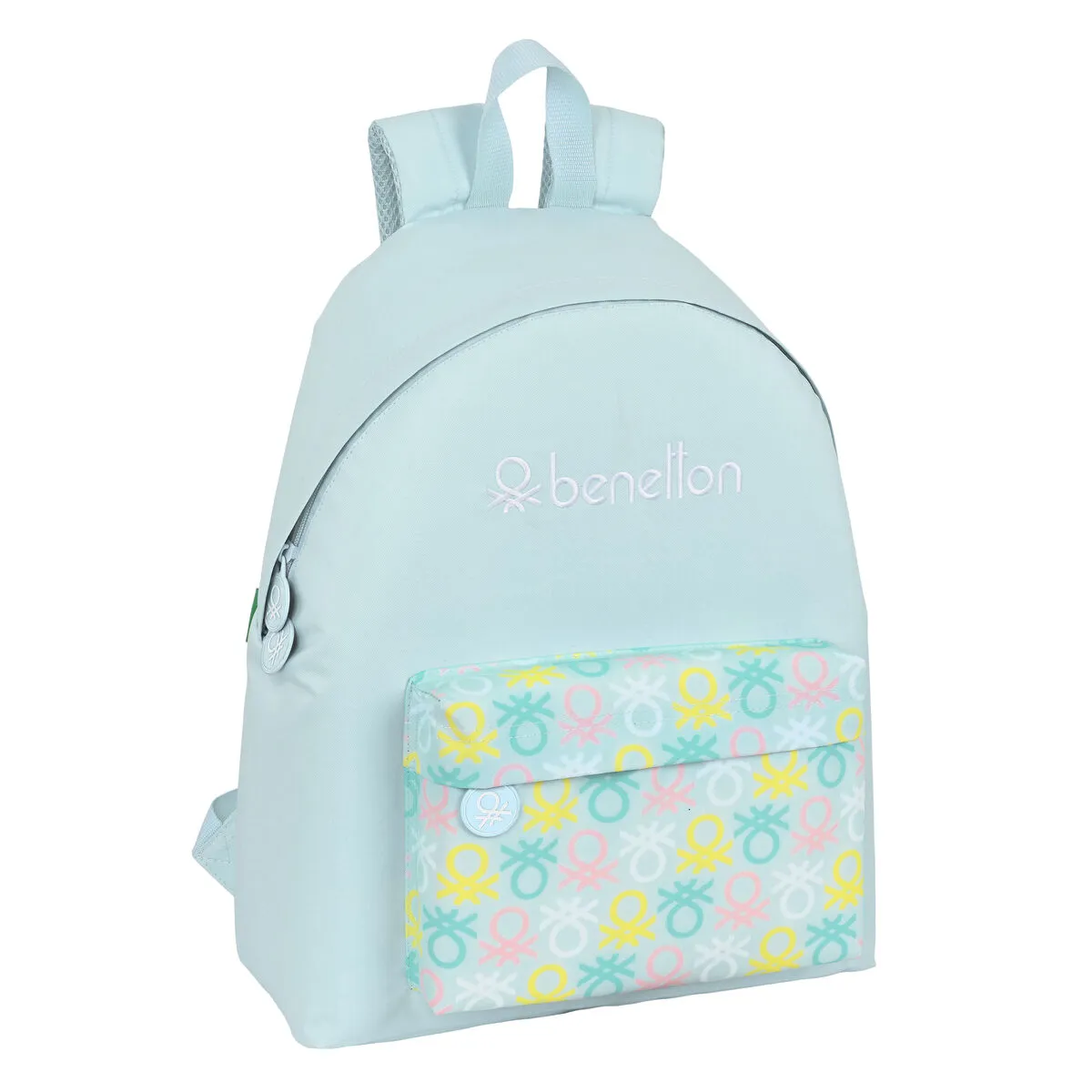 Zaino Scuola Benetton Fantasy Celeste (33 x 42 x 15 cm)