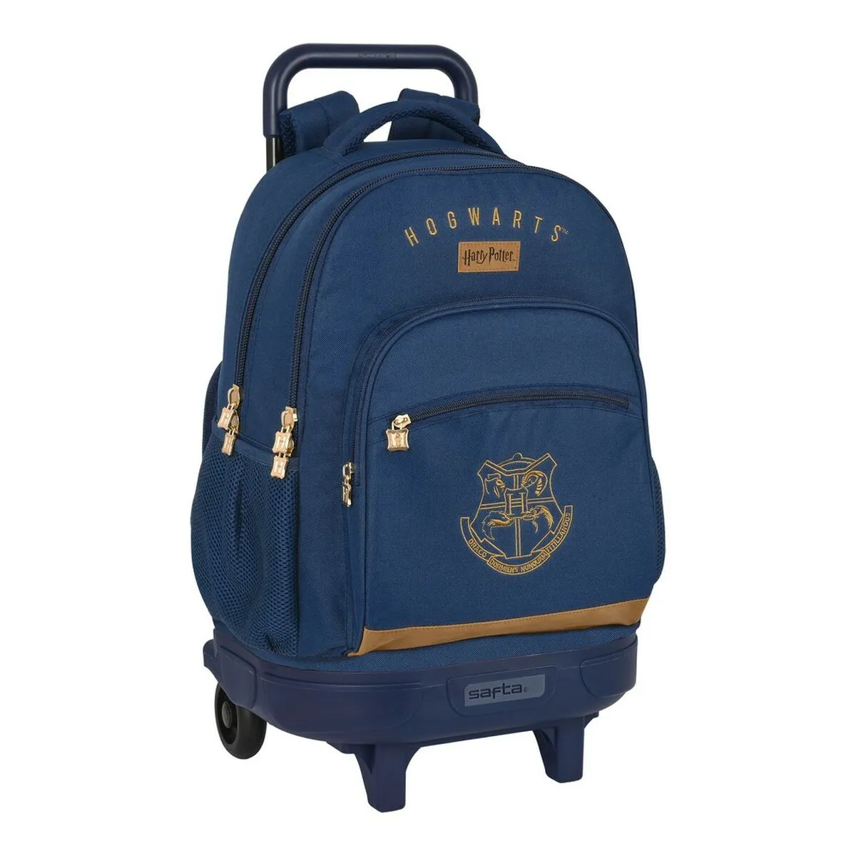 Trolley per la Scuola Harry Potter Magical Marrone Blu Marino (33 x 45 x 22 cm)