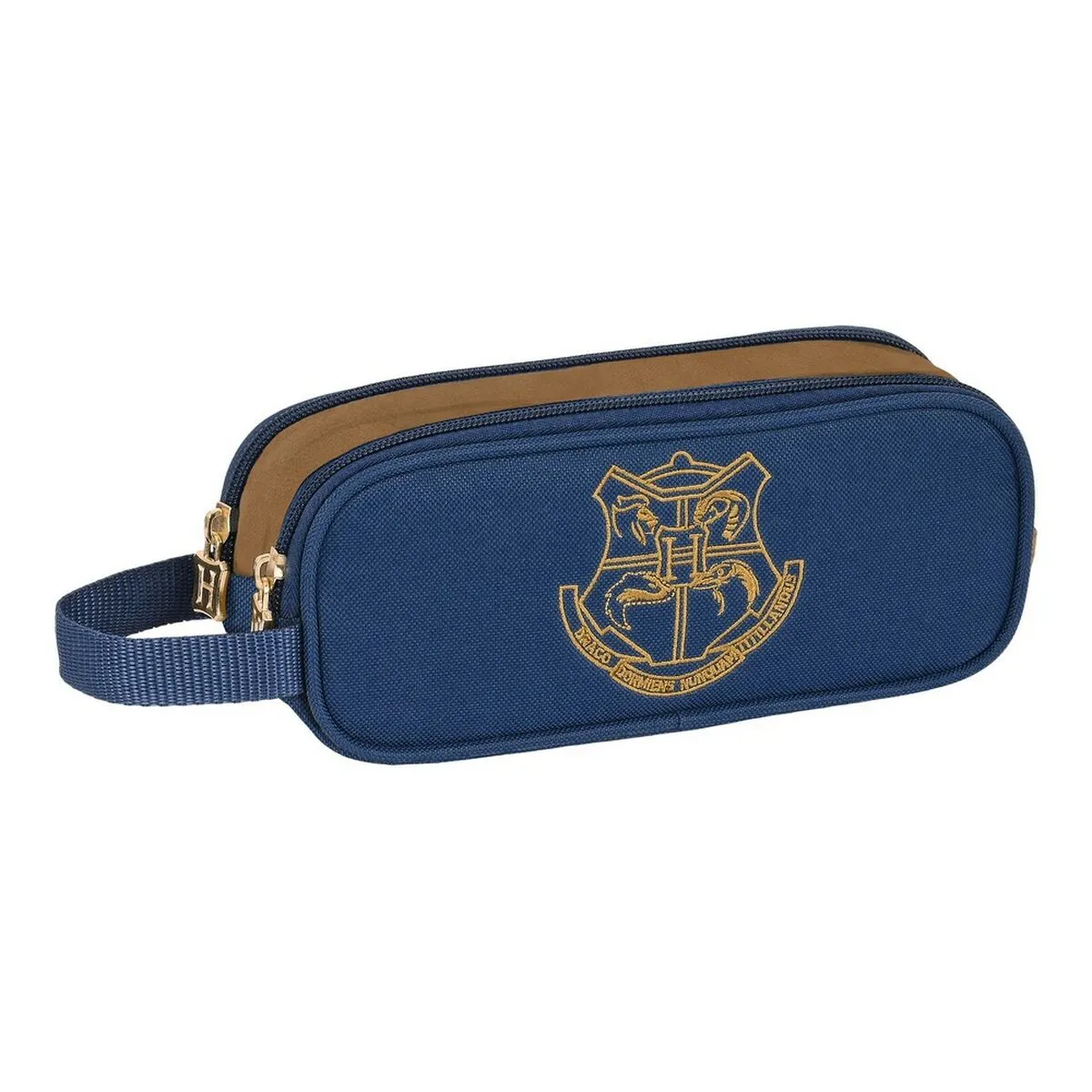 Astuccio Scuola Harry Potter Magical Marrone Blu Marino (21 x 8 x 6 cm)