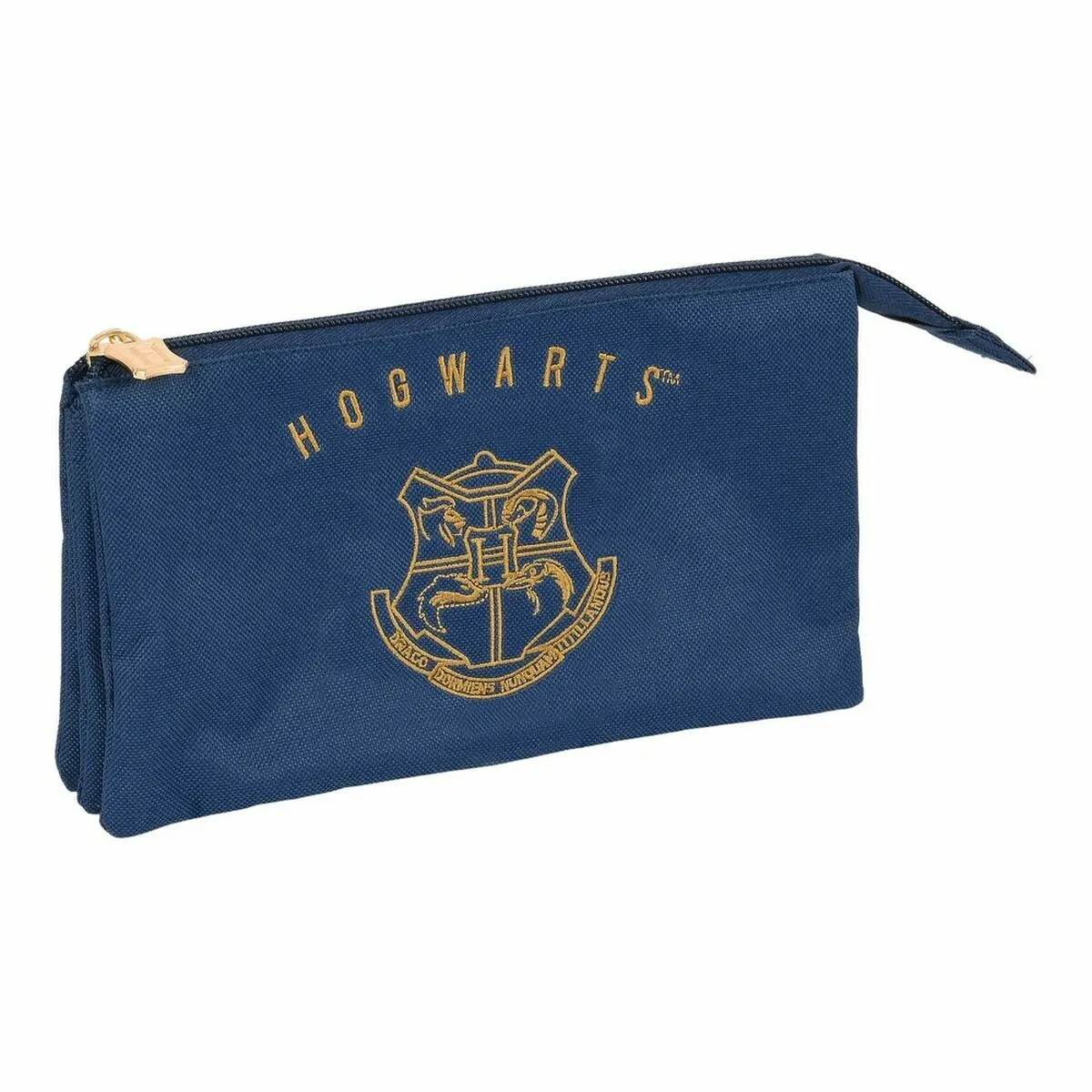 Astuccio Scuola Harry Potter Magical Marrone Blu Marino (22 x 12 x 3 cm)