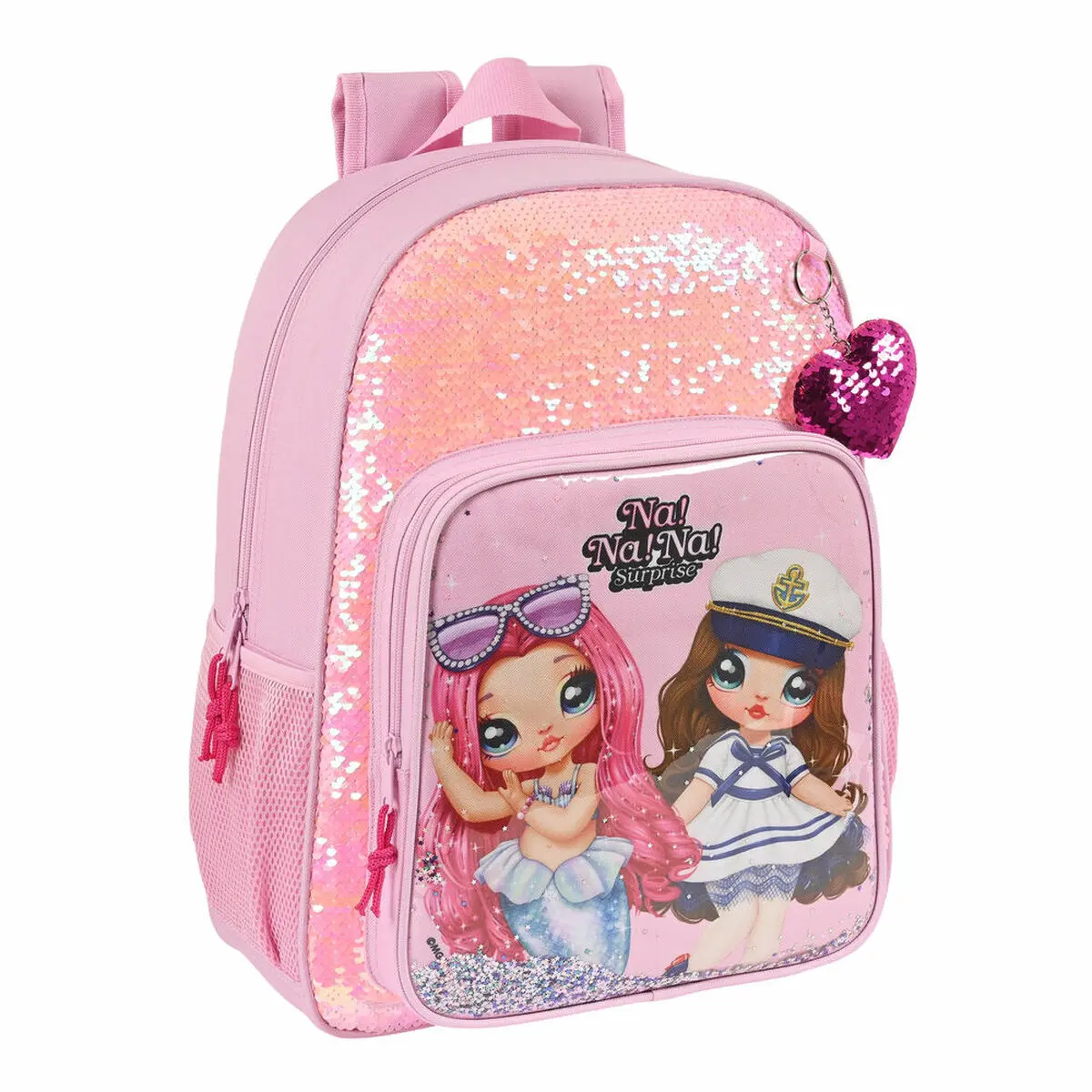 Zaino Scuola Na!Na!Na! Surprise Sparkles Rosa (33 x 42 x 14 cm)