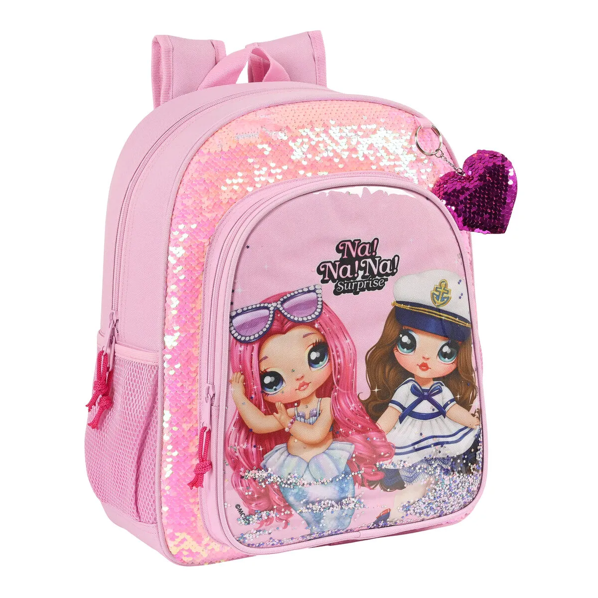 Zaino Scuola Na!Na!Na! Surprise Sparkles Rosa (32 x 38 x 12 cm)