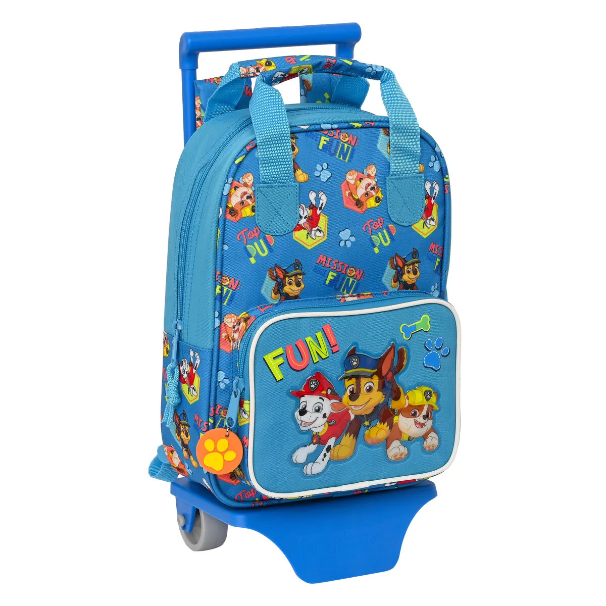 Trolley per la Scuola The Paw Patrol Friendship Azzurro (20 x 28 x 8 cm)