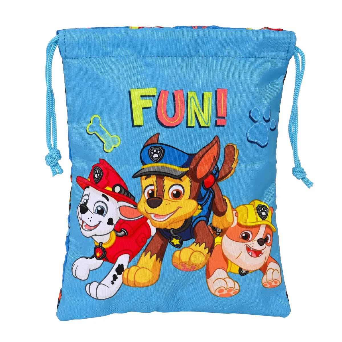 Portamerenda The Paw Patrol Friendship 20 x 25 cm Sacco Azzurro