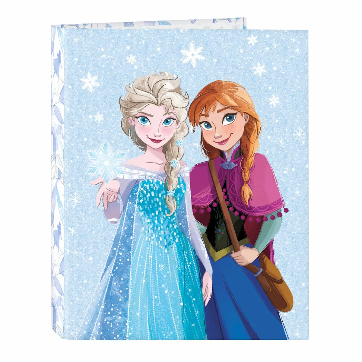 Raccoglitore ad anelli Frozen Memories Azzurro Bianco A4 (26.5 x 33 x 4 cm)