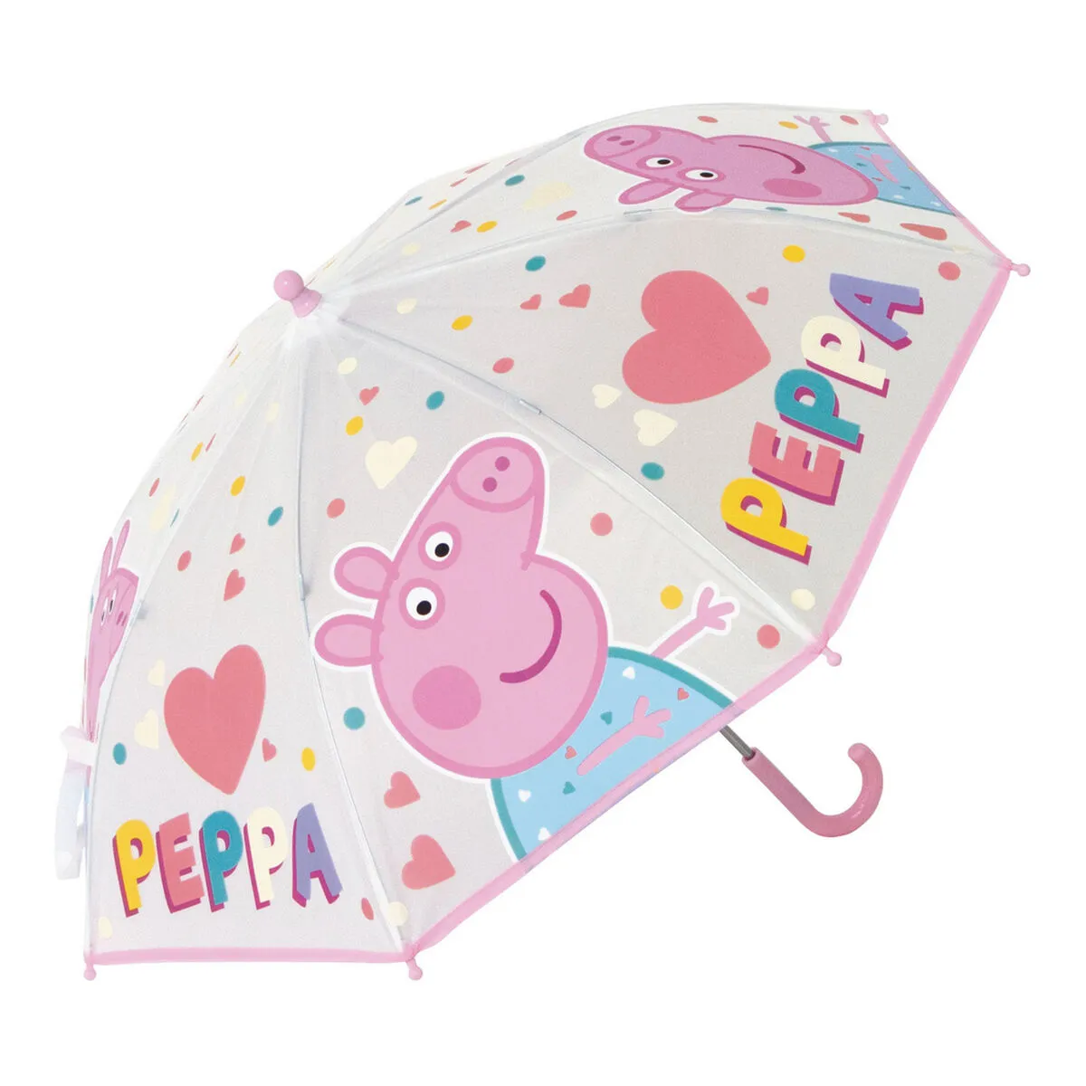 Ombrelli Peppa Pig Having fun Rosa chiaro (Ø 80 cm)