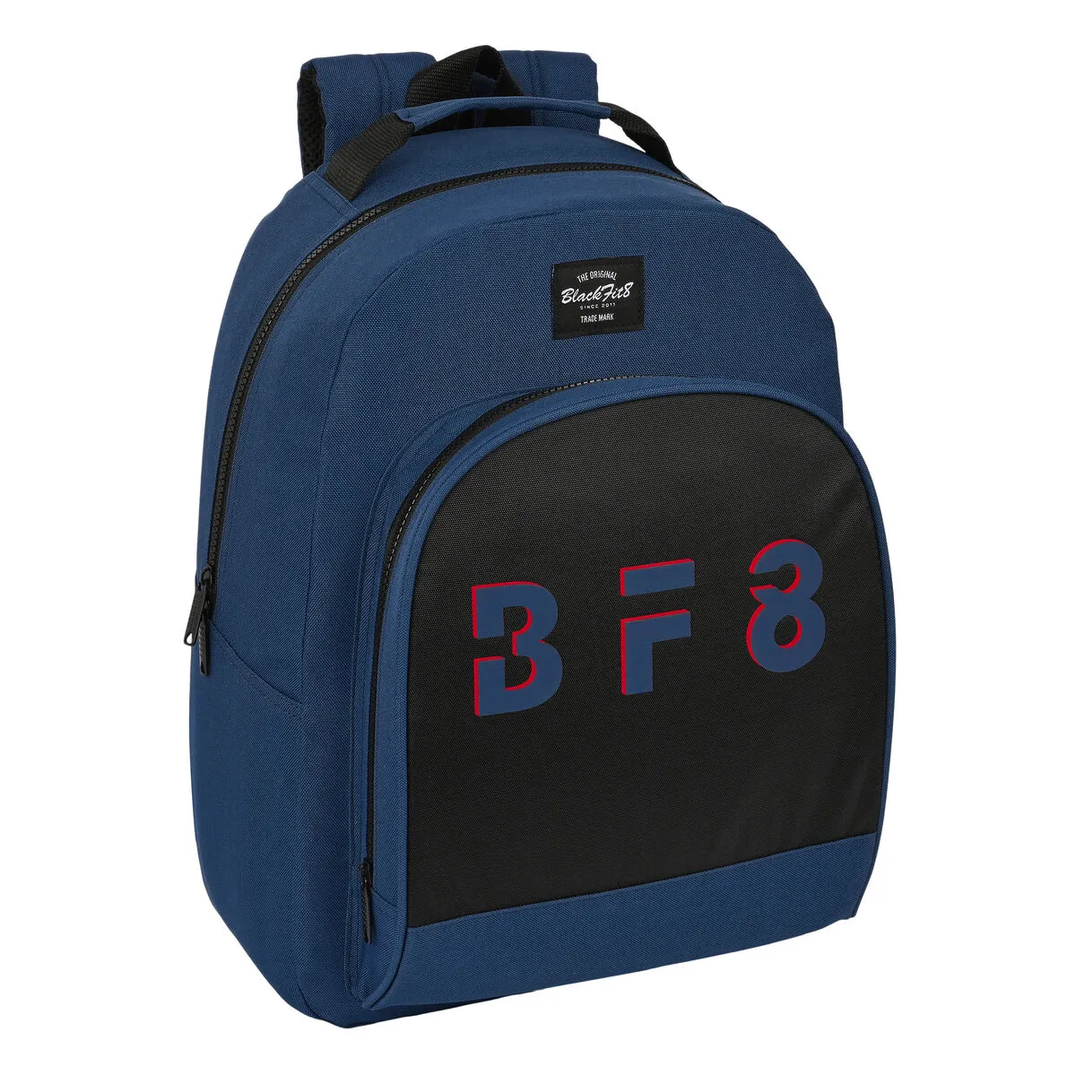 Zaino Scuola BlackFit8 Urban Nero Blu Marino (32 x 42 x 15 cm)