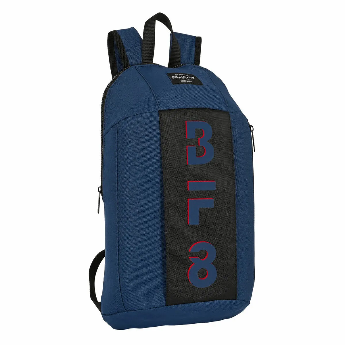 Zaino per Bambini BlackFit8 Urban Mini Nero Blu Marino (22 x 39 x 10 cm)