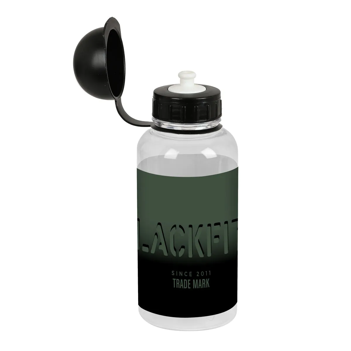 Bottiglia d'acqua BlackFit8 Gradient Nero Verde militare PVC (500 ml)