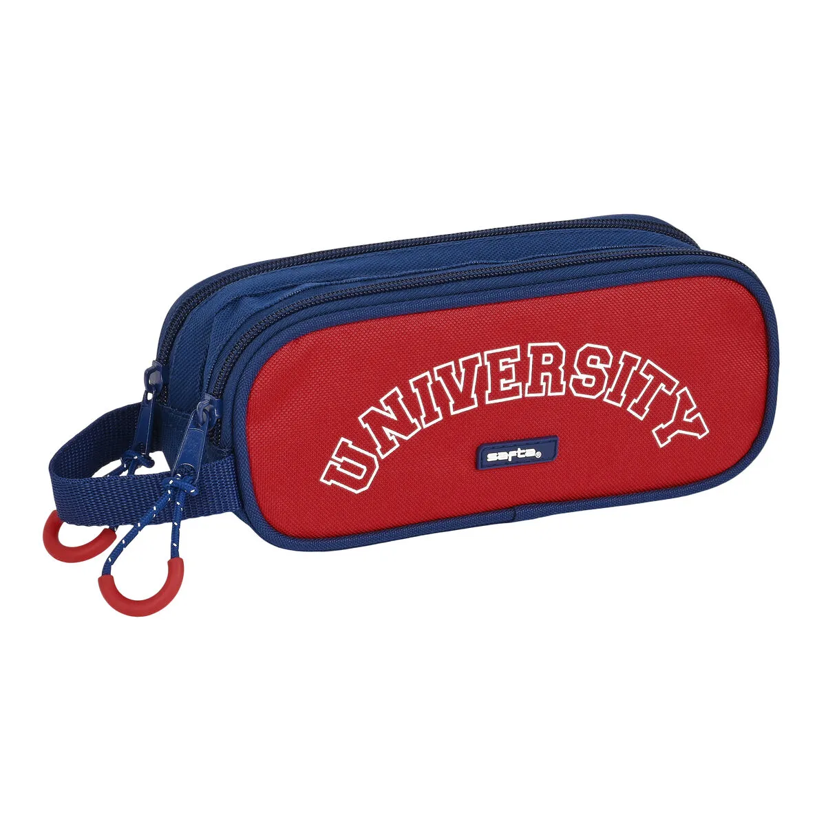 Portaoggetti Doppio Safta University Rosso Blu Marino (21 x 8 x 6 cm)