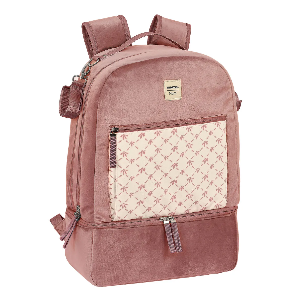 Zaino Accessori Neonato Safta Marsala Rosa (30 x 43 x 15 cm)