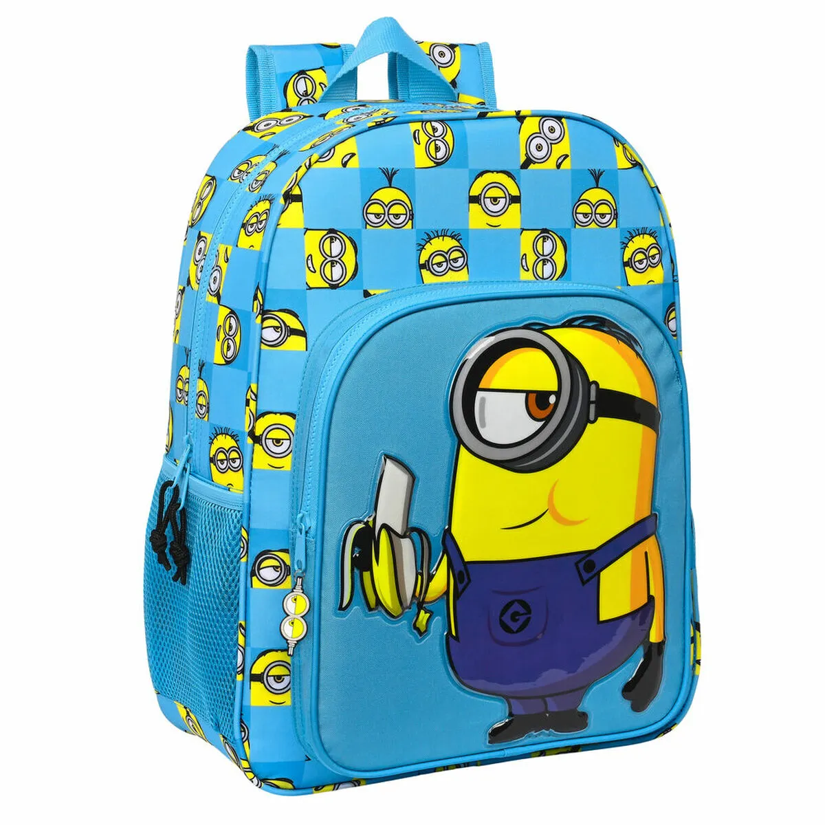 Zaino Scuola Minions Minionstatic Azzurro (33 x 42 x 14 cm)