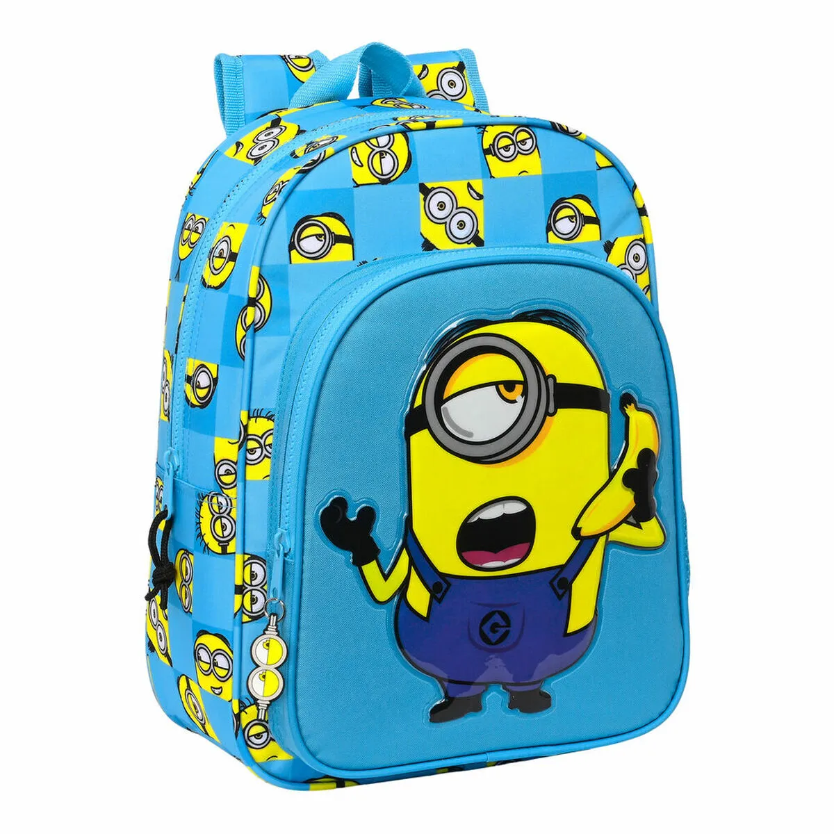 Zaino Scuola Minions Minionstatic Azzurro (26 x 34 x 11 cm)