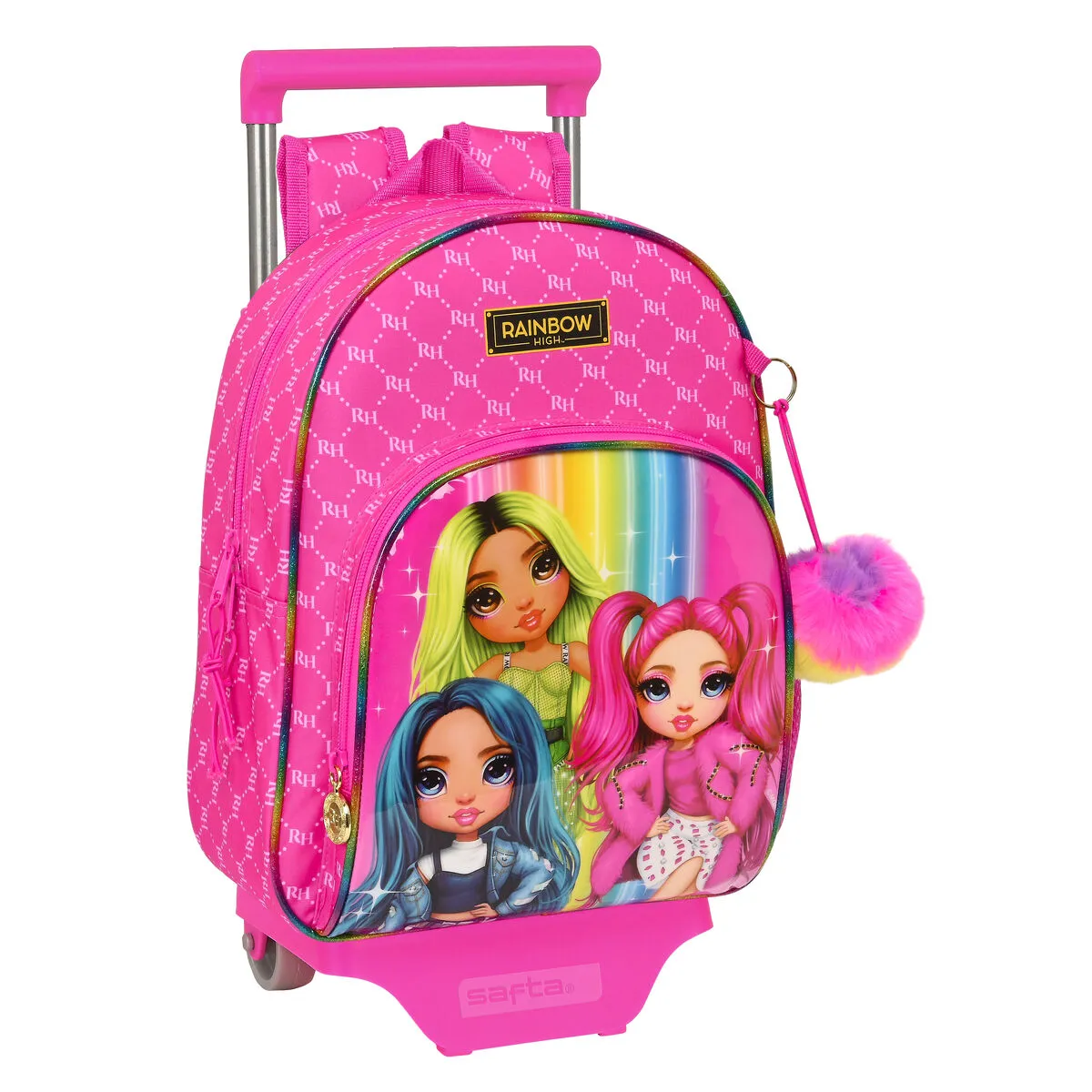 Trolley per la Scuola Rainbow High Fucsia (28 x 34 x 10 cm)