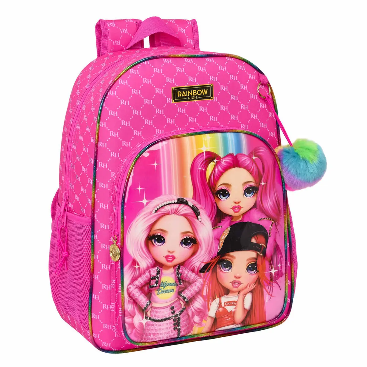 Zaino Scuola Rainbow High Fucsia 33 x 42 x 14 cm