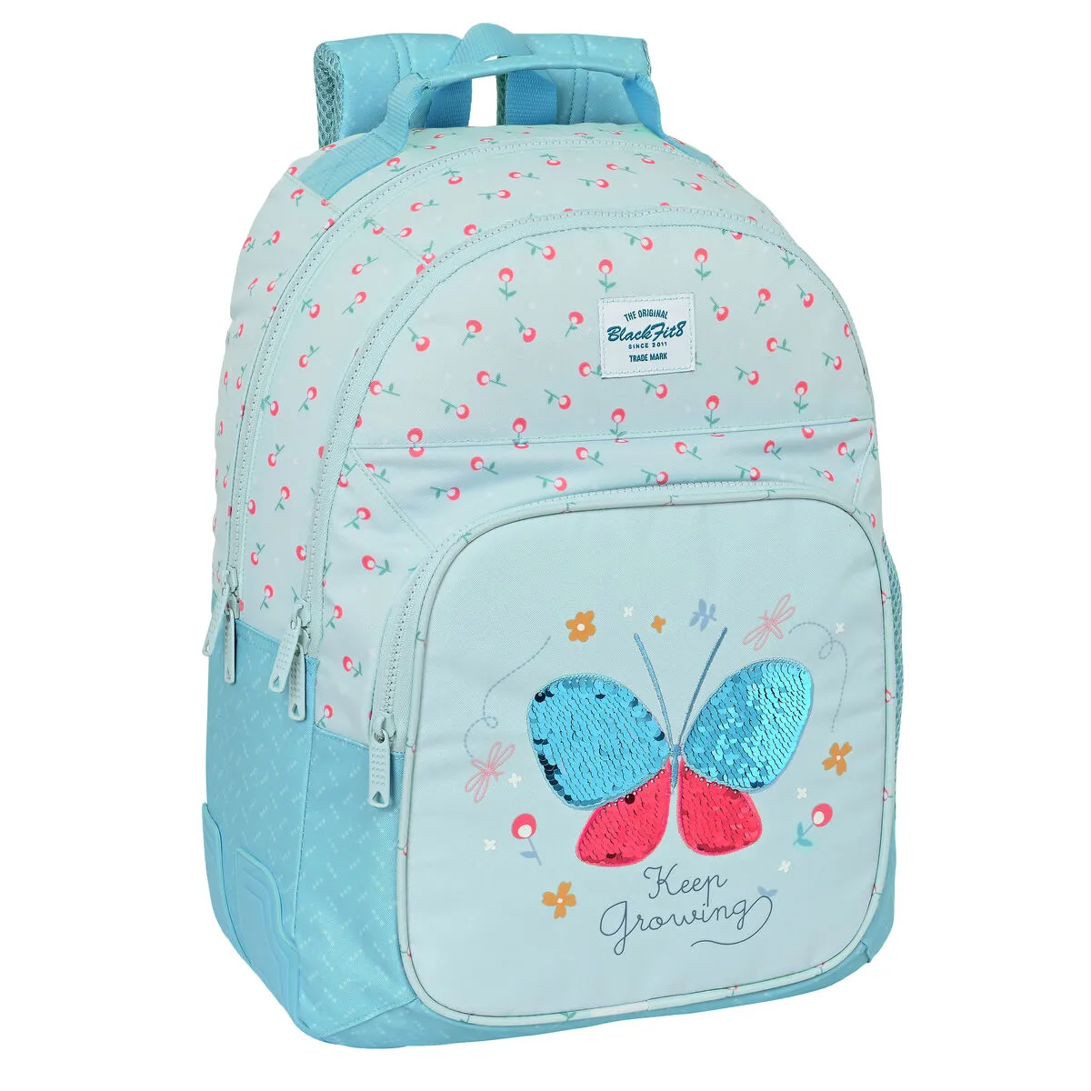 Zaino Scuola BlackFit8 Keep Growing Azzurro Chiaro (32 x 42 x 15 cm)