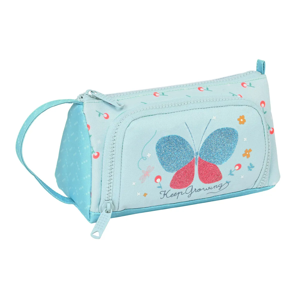 Astuccio per la Scuola con Accessori BlackFit8 Mariposa Azzurro (32 Pezzi)